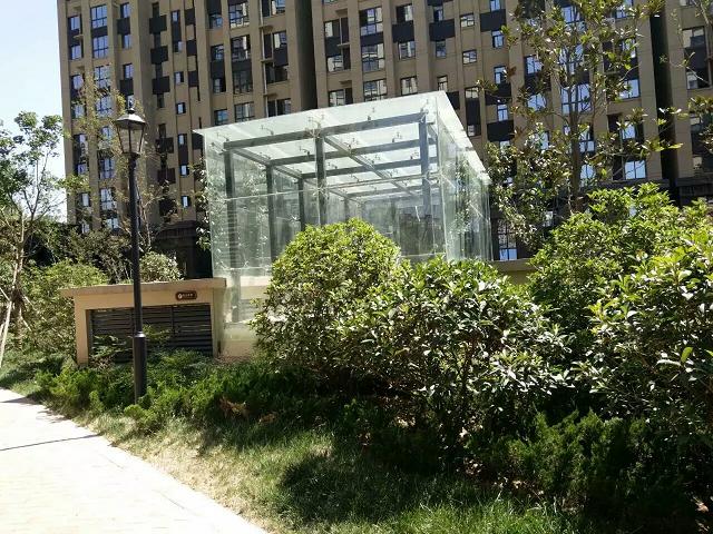 西安鋼結構雨棚夾膠玻璃